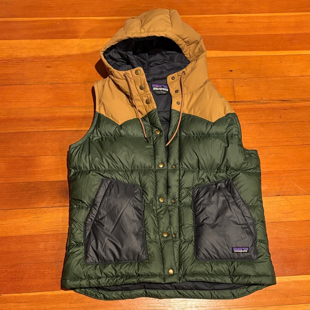 Patagonia Two-Tone Hooded Puffer Bivy Vest